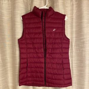Wine Colored Down-Filled Vest